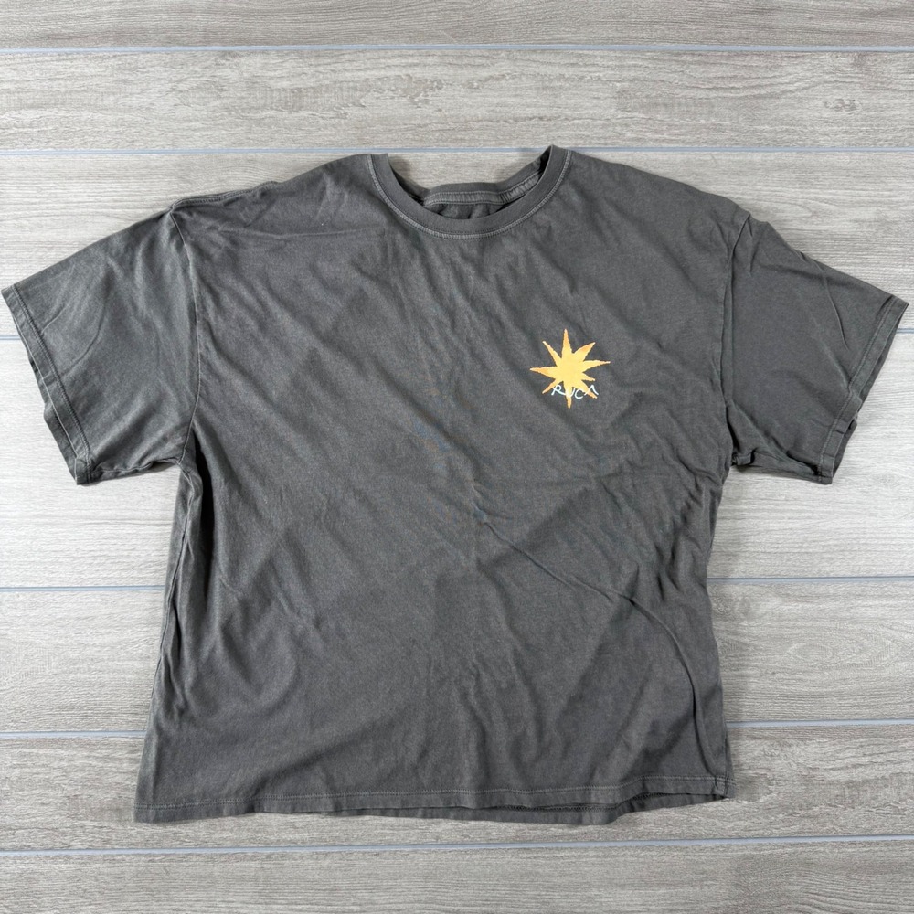 RVCA Artist Network Program Pegasus Graphic T-Shirt Faded Black XS